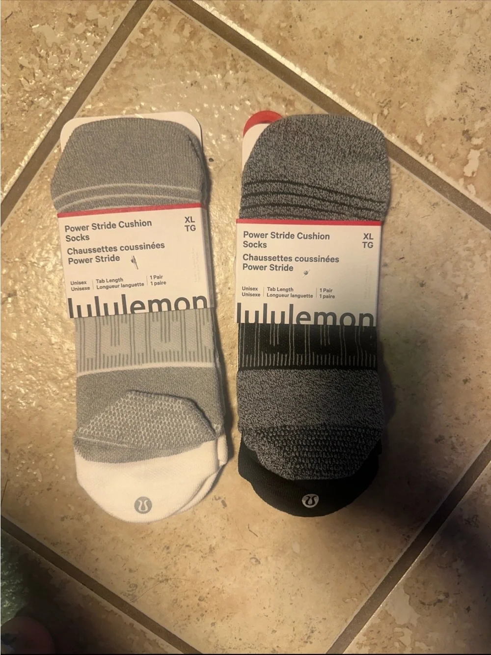 NWT Men’s lululemon athletica Power Stride Cushion Socks — 2 pairs